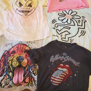 Oversized Tshirt lot, band tees and vintage